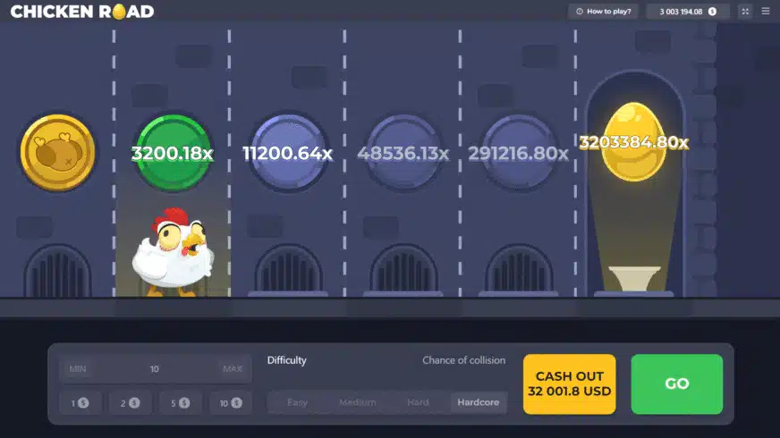 Versione demo del gioco Chicken Road Versione demo del gioco Chicken Road